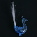 Peacock Shape Finger Light Colorful LED Light-up Rings Party Kids