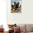 5D DIY Full Drill Diamond Painting Dog Garden Cross Stitch Embroidery Kits