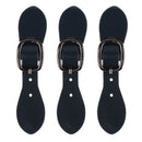3 Pieces Sew On Leather Snap Buckle Sewing Fastener Repair Replacement Black 4.0