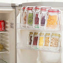 Mason Jar Zipper Bags Snack Sandwich Zipper Closure Bags Reusable Airtight