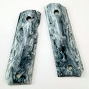 1 Pair Marble Texture Acrylic Non-slip Shank Patches Handle Scales Grips Models