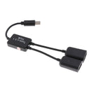 USB 3.1 Type C Male To Female Dual USB 2.0  2 In 1 OTG HUB Adapter Cable