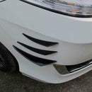 6pcs Car Front Bumper Lip Splitter Canards Carbon Fiber Fins Spoiler Refit V9V7