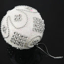 6pcs Christmas Tree Hanging Diamond Chain Balls Diameter 8cm Decorations Ba