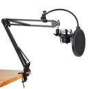 NB-35 Microphone Scissor Arm Stand and Table Mounting Clamp&NW Filter Winds