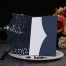 Royal Blue Wedding Party Lace Flower Invitations Cards Greeting Cards