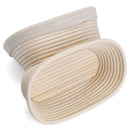 2Pcs 25Cm/10 Inch Bread Basket Rattan Proofing Basket Liner Round Oval Frui