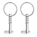 2pcs Stainless Steel Boat Hinge Marine Kayak Spring Accessories- Quick Release