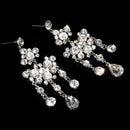 Luxurious Diamante Rhinestone Crystal Necklace Earring Set for Wedding Part A