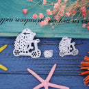 Tricycle DIY Cutting Dies Stencils Scrapbooking Embossing Craft Album Card