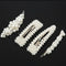 Pearls Hair Clips For Women Girls 4Pcs Large Bows/Clips/Ties For Birthday V F9C9