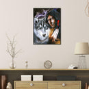 5D DIY Full Drill Diamond Painting Wolf Race Cross Stitch Embroidery Mosaic