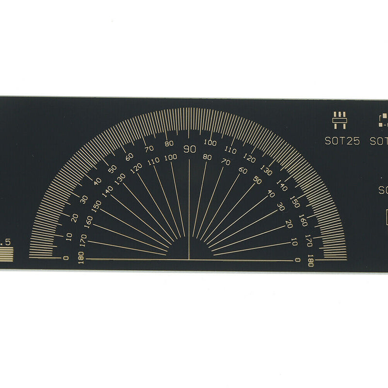 1Pc 20cm multifunctional PCB ruler measuring tool resistor capacitor chipS Kw
