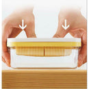 2 Pcs Kitchen Food Butter Serving Storage Dish Container w/ Lid Freezer Safe
