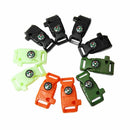 Paracord Buckles EDC Survival Gear Whistle Flint Fire Starter Scraper Compass ..