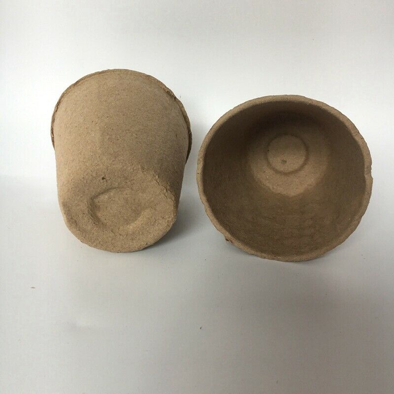 100Pcs Biodegradable Pulp Pots Plants Seedling Raising Pot Vegetable Fruit  C8F7