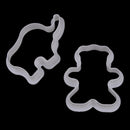 6pcs animal plastic cookie biscuit cutters pastry fondant moulds cake decor tool
