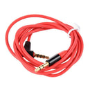 3.5MM Male To Male Car AUX Cord Studio Audio Extension Bent Cable(Red) T2F1