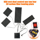 Vest Jacket Adjustable Temperature Clothes Heating Pad USB Warm Soft 5V Electric