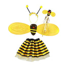 4Pc KIDS GIRLS BUMBLE BEE PARTY TODDLER FANCY DRESS COSTUME HEADBAND