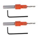 2 Piece 8mm Shank Countersink Drill Bit With Hex Key For Wood