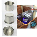 9Pcs Recessed Cup Drink Holder for Boat Sofa Marine Camper Rustproof 68x55mm