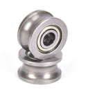 10pc U624ZZ U groove ball bearing guide pulley for rail track linear 4*1  3C