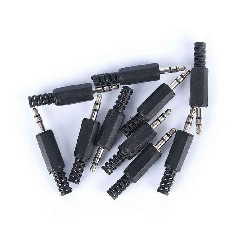 10pcs/lot 3.5mm audio male plug jack adapter stereo connector headphone,E.ES