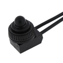 2PCS 12V Waterproof Push Button On-Off Switch With 4" Lead Wire Black Gw