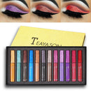 12X Metal Glitter Liquid Eyeshadow Set Smooth Matte Highlighter Eyeshadow