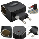 EU Plug 220V AC Power to 12V DC Car Cigarette Lighter Converter Adapter LJ