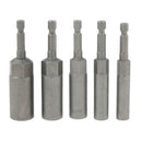 Socket Bits Adapter Drill Nut Driver Power Extension Bar 1/4'' Shank 6mm High