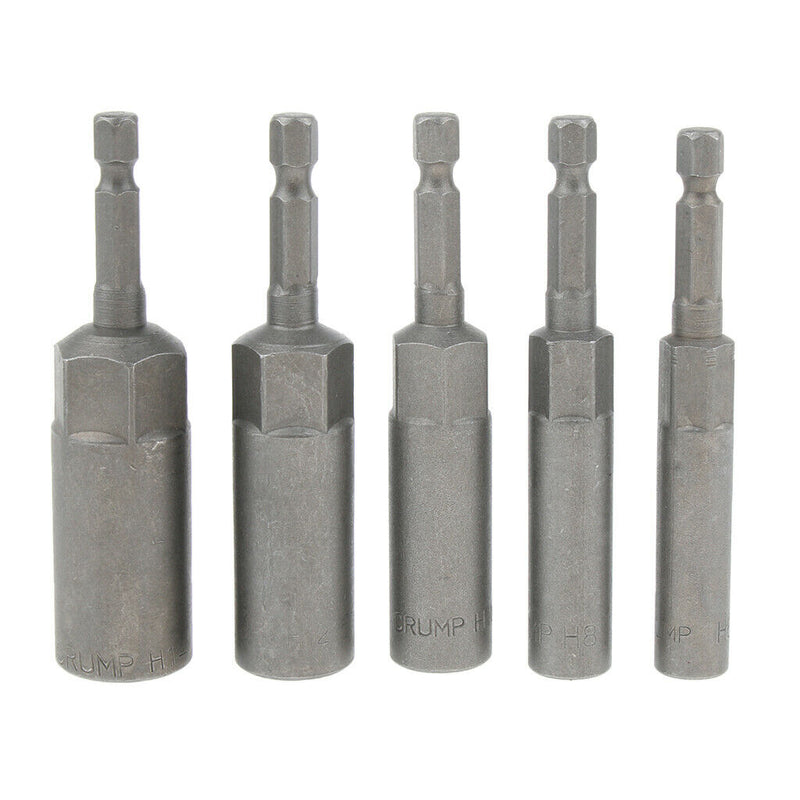 Socket Bits Adapter Drill Nut Driver Power Extension Bar 1/4'' Shank 6mm High