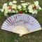 20pcs/lot elegant plum flower design bamboo folding fan wedding silk hand f J8B2