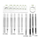 12pcs DIY Leather Craft Snap Rivet Fastener Buttons Installation Tool Kit