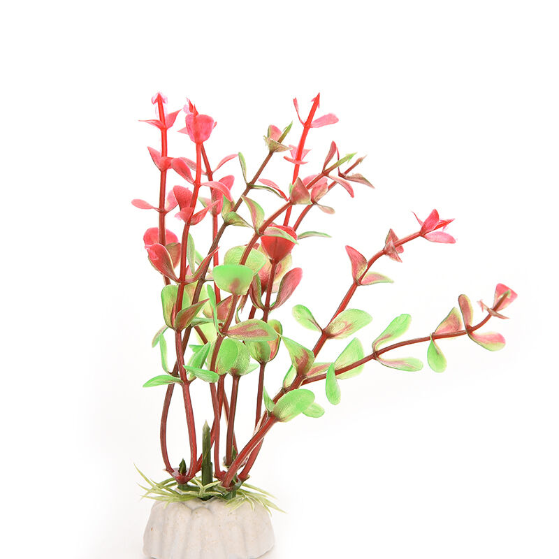 Aquarium Fish Tank Plastic Green Plant Underwater Ornament Decor Decoration