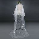Tulle Wedding Dress Veils White Flowers Super Long Bridal Hair Veil Bride F