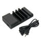 USB Charging Station 4 Port Dock Stand Desktop Multi Charger For Phone Tablet PC