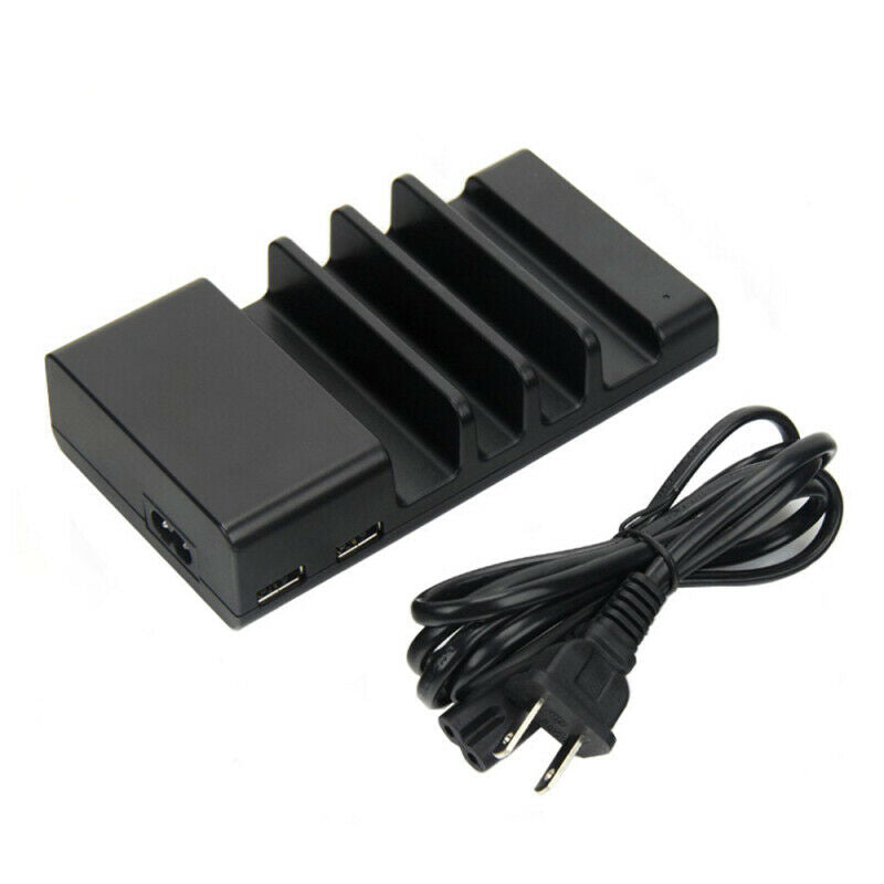 USB Charging Station 4 Port Dock Stand Desktop Multi Charger For Phone Tablet PC