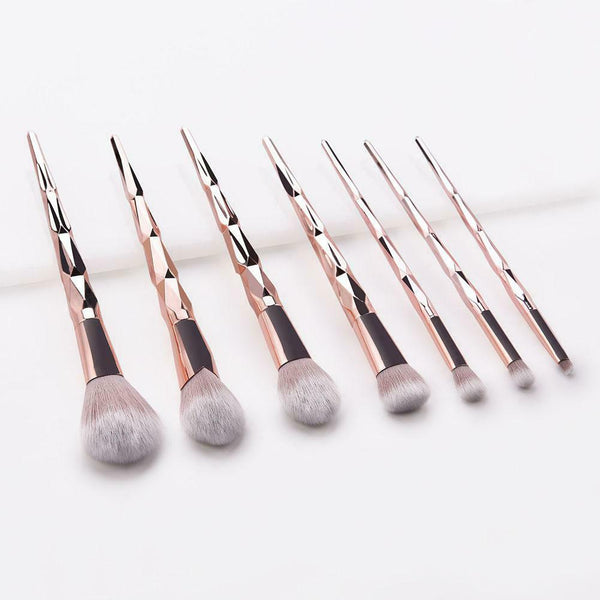 7pcs Women Make Up Beauty Tool Anti-slip Handle Blush Eyeshadow Brush Cosmetic