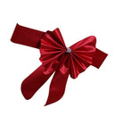Streamer Ribbon Bow Tie for Chair Backrest Wedding Decoration-red