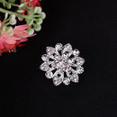 10pcs Flower Crystal Rhinestone Button DIY Wedding Dress Accessories