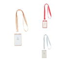 Vertical ID Badge Holder, Card Holder, Heavy Duty Aluminum Alloy Red