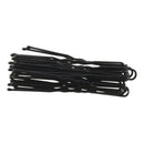 Metal Women Hair Barrette U Shaped Single Prong Clips 20 Pcs Black L6M6