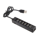 2x High Speed 7 Port USB HUB 2.0 Multi Splitter Expansion PC Laptop Adapter