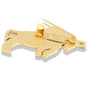 Ox Bull Brooch Animal Pin Brooches Women And Men Jewelry Rhinestone Cattle P Hn