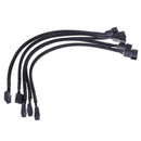 12in 5PCS 4 Pin PWM Connector Case Fan Extension Power Cable for Computer hv2n