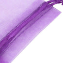 30 PCS Gift Bag Purple Organza Jewelry Pouch U1D5