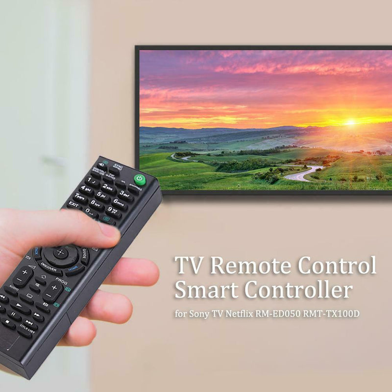 Universal Smart TV Replacement Remote Control for Sony TV Netflix RM-ED050 Black