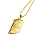 Golden Jesus Christian Prayer Pendant Alloy Hiphop Punk Chain Necklace for Women